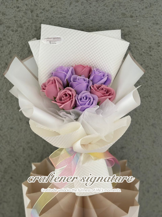Elegant and Romantic Soap Rose Bouquet