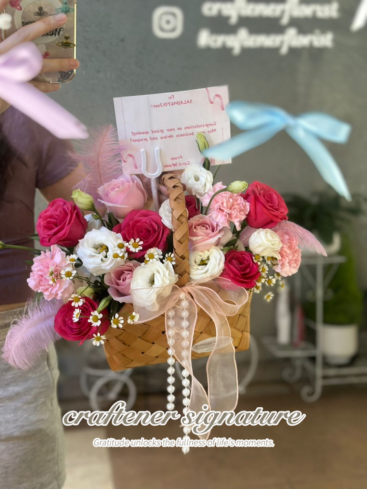 Blessings to Launch Flower Basket
