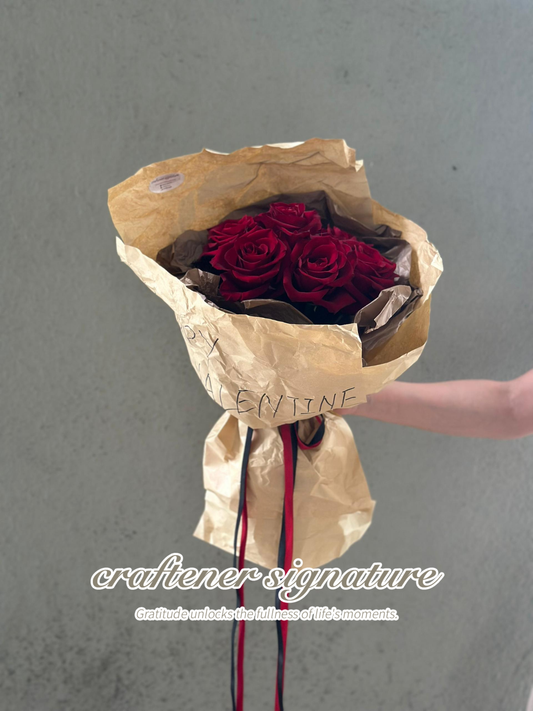 Korean Minimalist Fresh Kenya Rose Bouquet