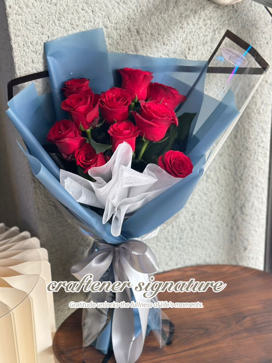 Heartfelt Confession Fresh Rose Bouquet
