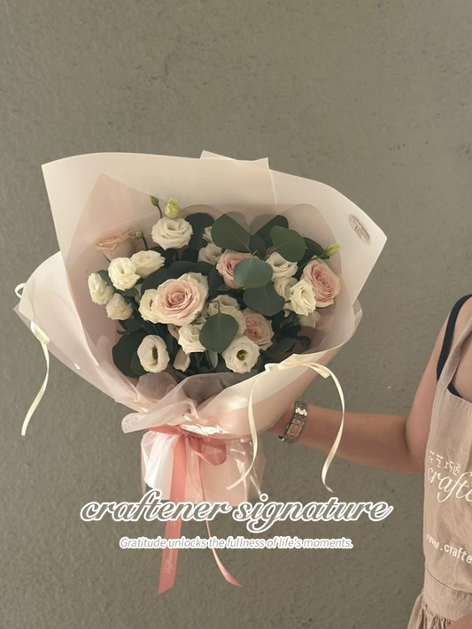 Whispers of Pink & White bouquet