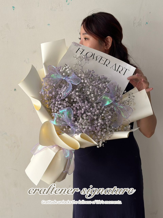 Moonlit Baby’s Breath Bouquet