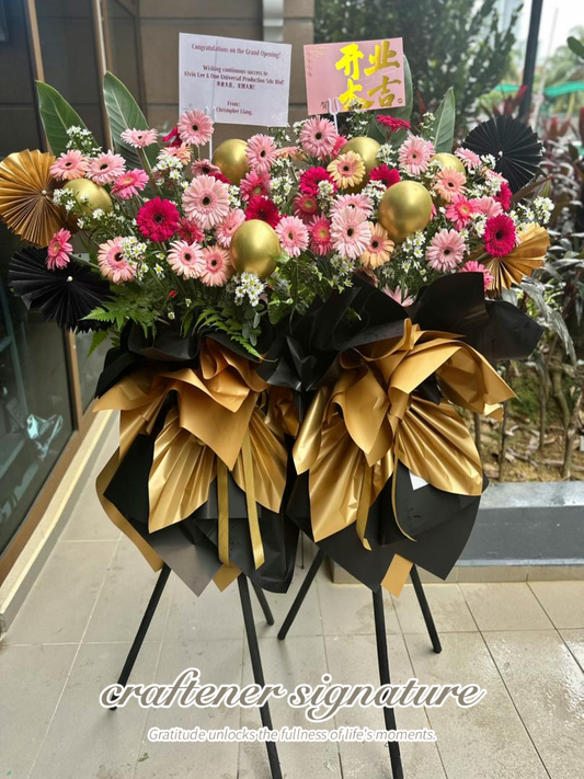 Black & Gold Prosperity Stand #62