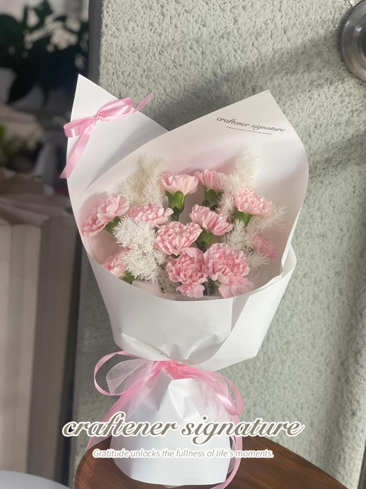 Soft Pink Carnation Petite Bouquet