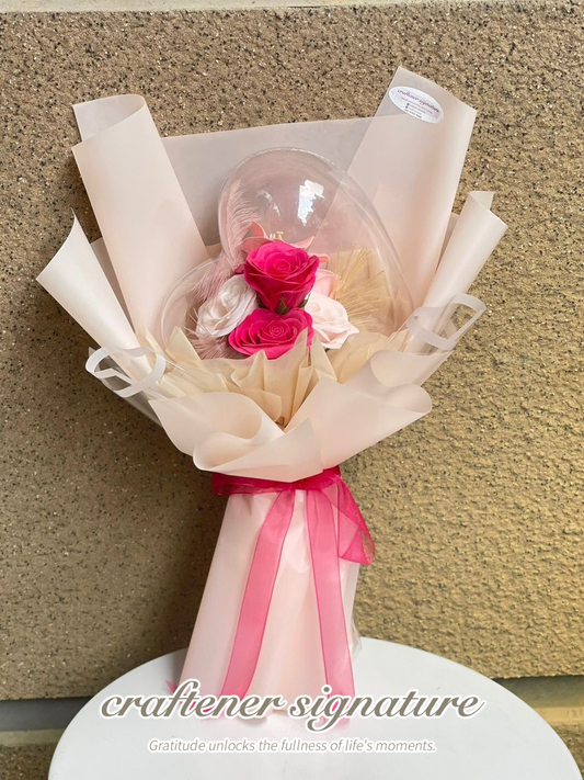 Heart Soap Flower Bouquet