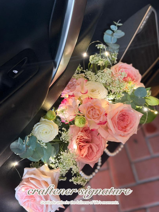 Passenger Seat Fresh Flower Car Decor