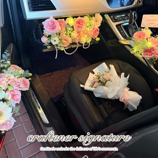Passenger Seat Fresh Flower Car Decor