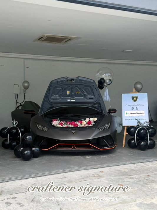 Bonnet Flower & Balloon Setup