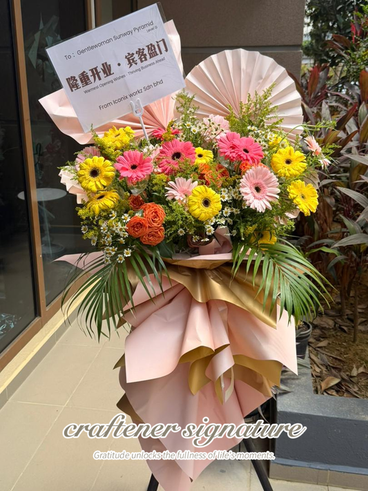 Golden Bloom Grand Opening Stand