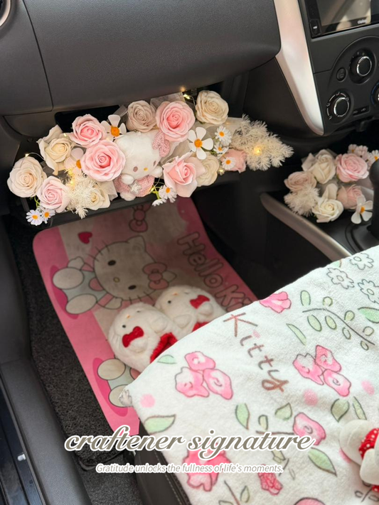 Hello Kitty Pink Passenger Seat Setup (Passenger Side)🎀
