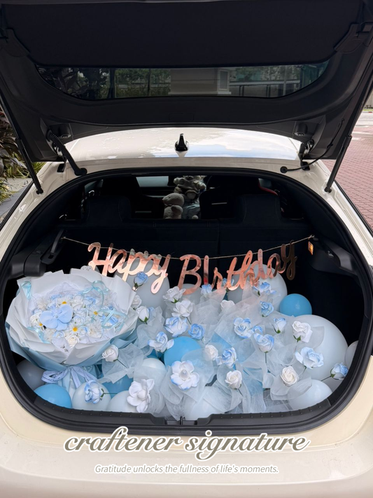 Blue Whisper Soap Flower Trunk Surprise