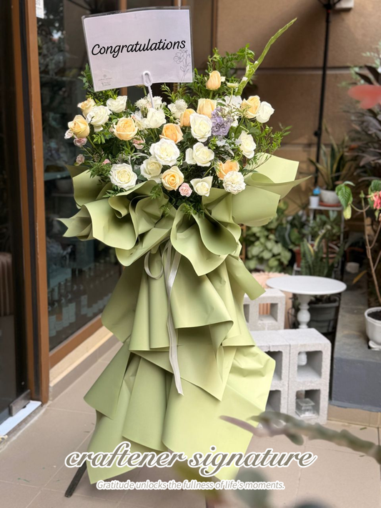Sage Elegance Grand Opening Stand