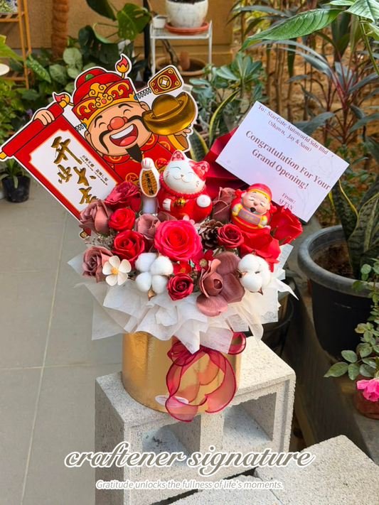 Fortune Blessing Soap Flower Opening Box