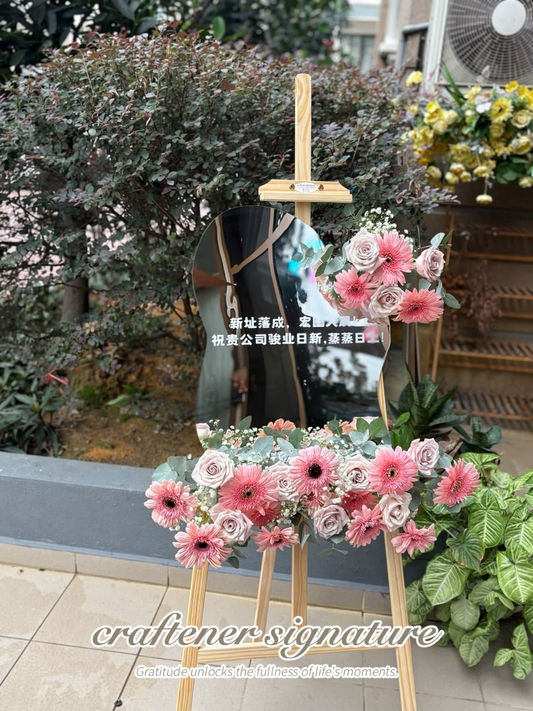 Craftener Signature Pink Elegance Grand Opening Flower Stand