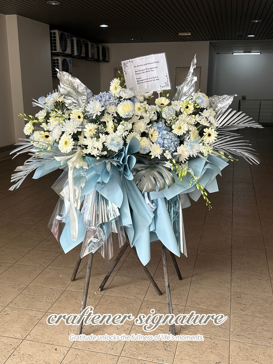 Tranquil Azure Farewell Sympathy Stand #27