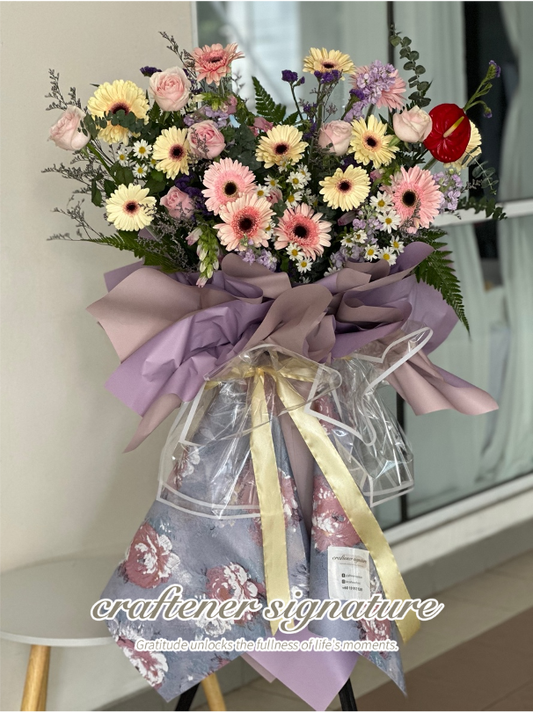 Pastel Harmony Grand Opening Flower Stand #31