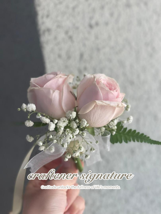 Sonnet Petal Charm Corsage & Wristlet 2 Set