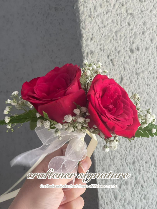 Sonnet Petal Charm Corsage & Wristlet 2 Set