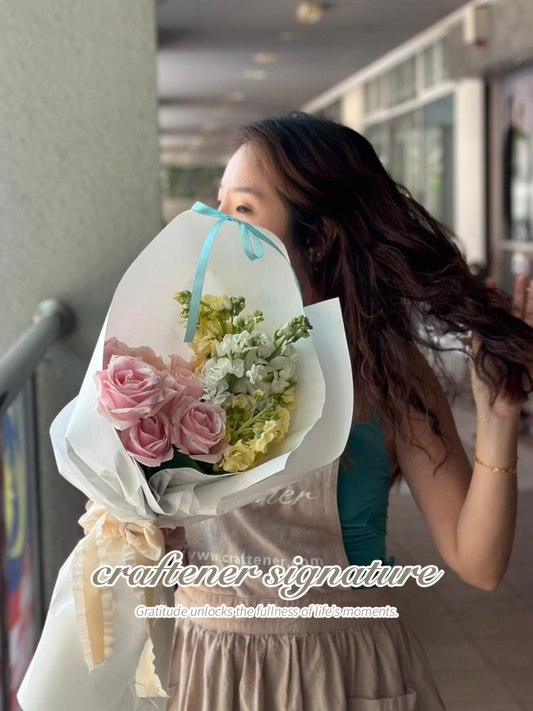 Romantic Purity Bouquet