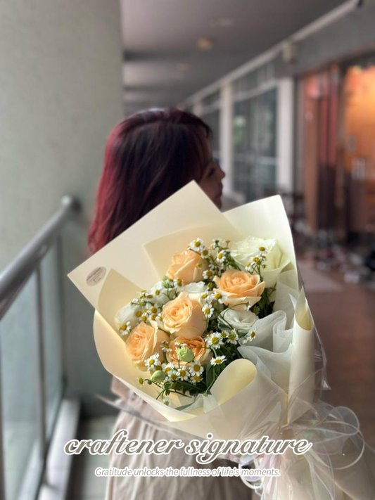 Morning Whisper Rose Bouquet