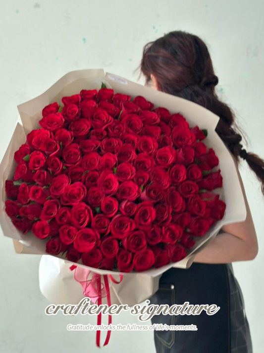 Signature Red Rose Grand Bouquet