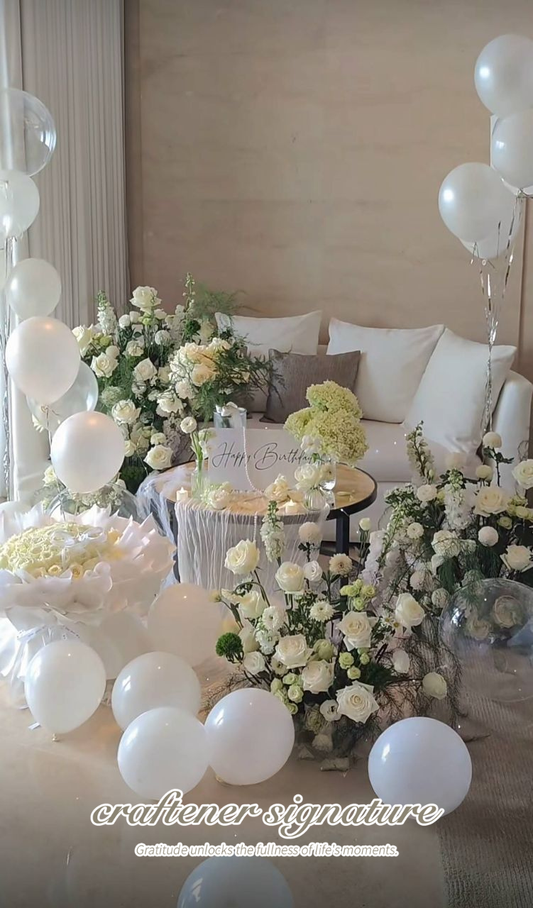 Ballon & flower HBD set A