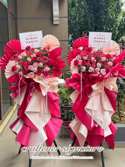 Blossom Radiance · Grand Opening Floral Stands (Twin Set) #61