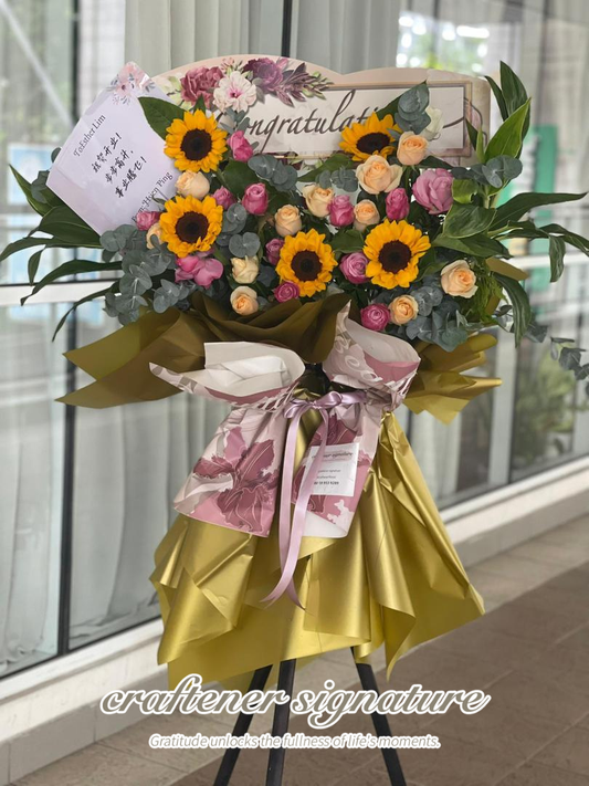 Golden Sunshine Sunflower Stand