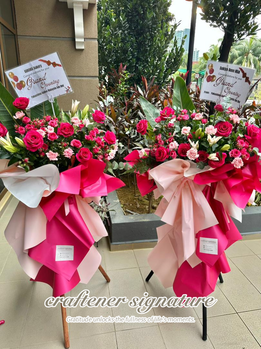 Blush Royale Rose Opening Stand (Pair Set) #60