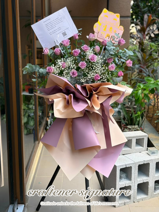 Craftener Signature Blush Serenity Rose Opening Stand #59