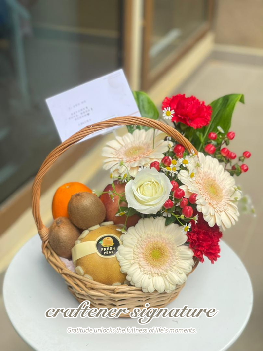 Blessed Harvest Fruit & Flower Basket