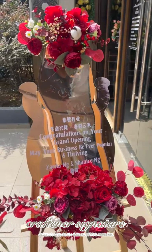 Ruby Fortune Cat Opening Stand