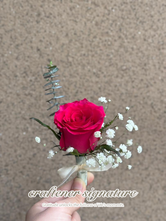 Fuchsia Pink corsage （5）