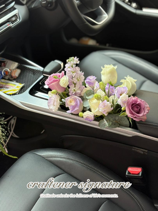 Passenger Seat Floral Setup