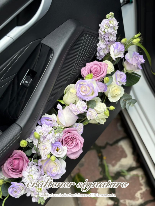 Passenger Seat Floral Setup