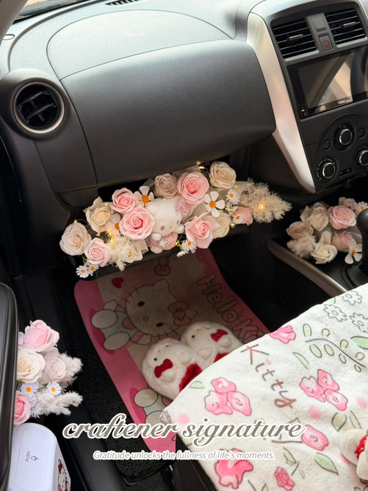 Hello Kitty Pink Passenger Seat Setup (Passenger Side)🎀