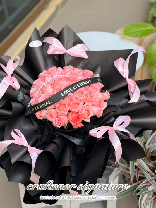 Eternal Pink Rose Bouquet