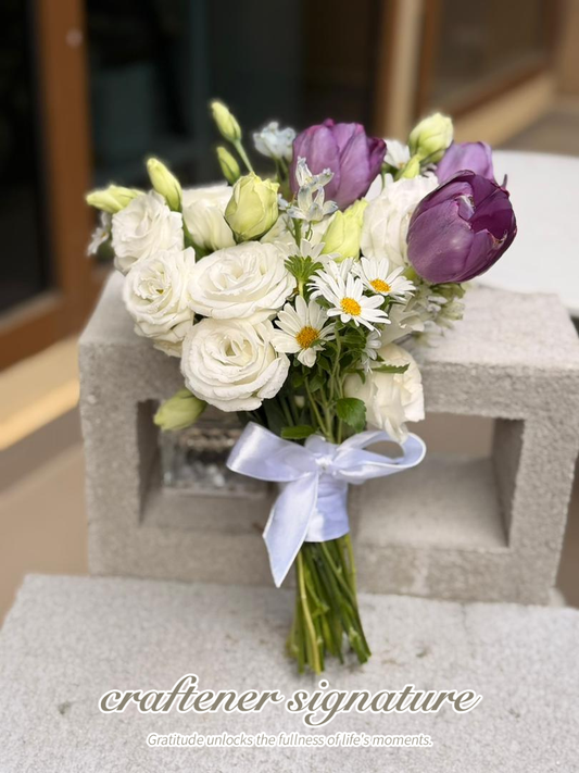 Lavender Tulip Garden Bouquet
