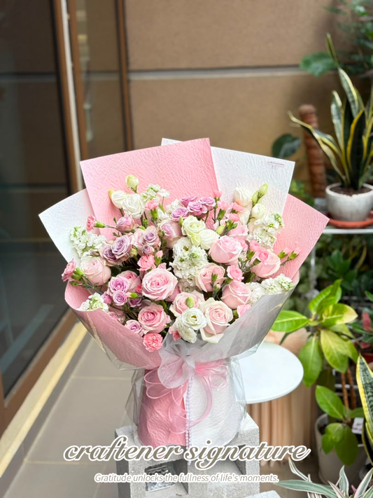Pink Garden Romance Bouquet