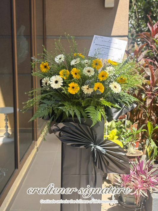 Sympathy Gerbera Standing Arrangement