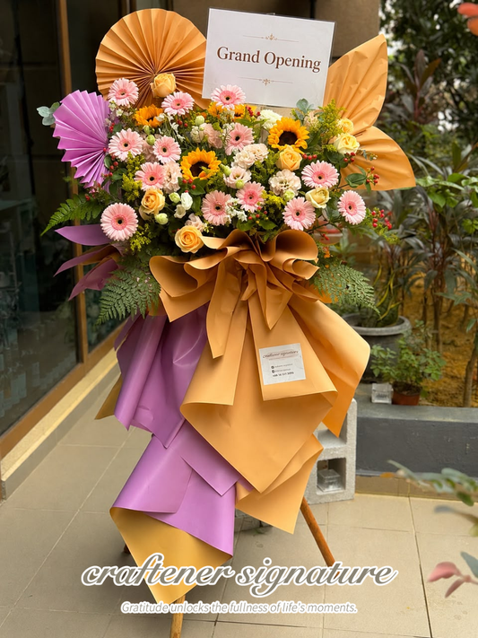 Craftener Signature Sunlit Harmony Grand Opening Flower Stand