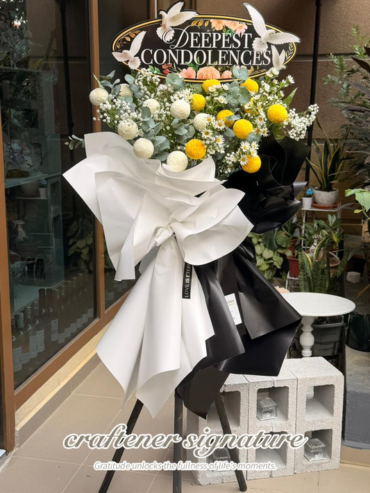 Deepest Condolences Flower Stand