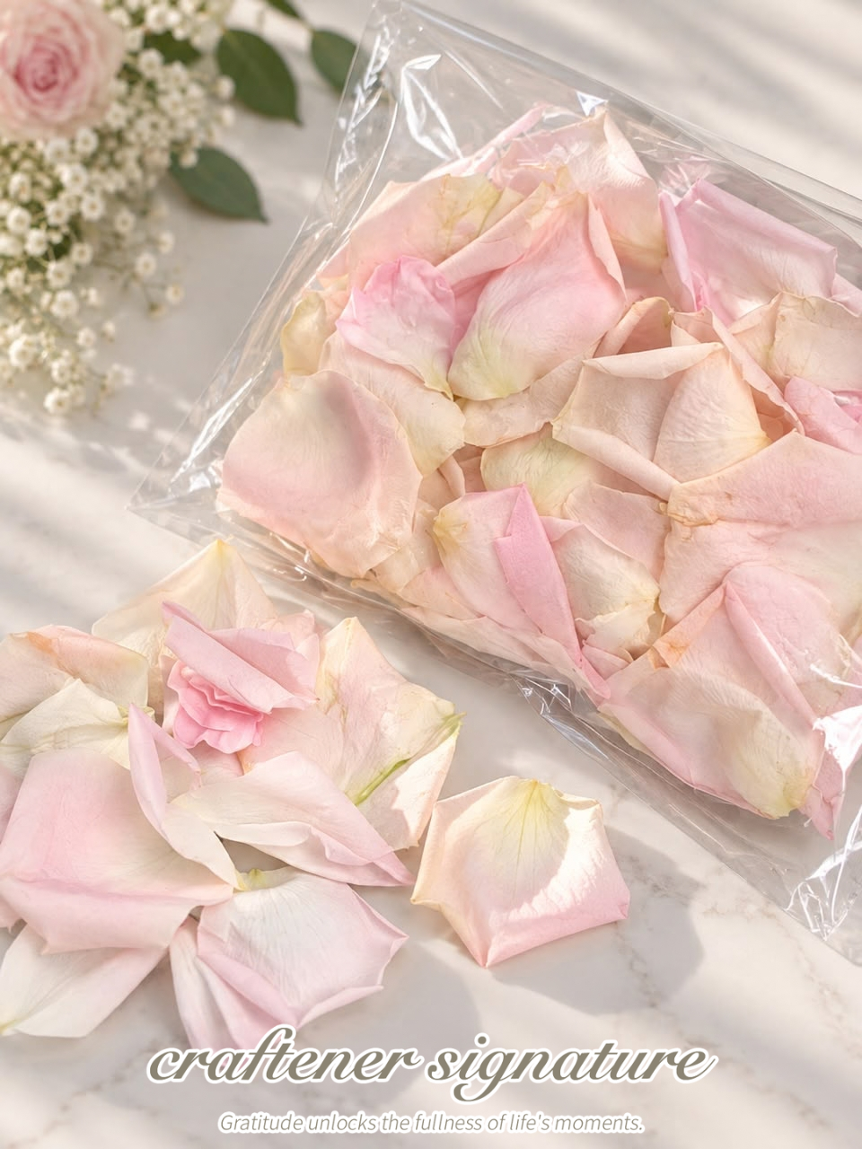 Craftener Signature Fresh Pink Rose Petals 🌸