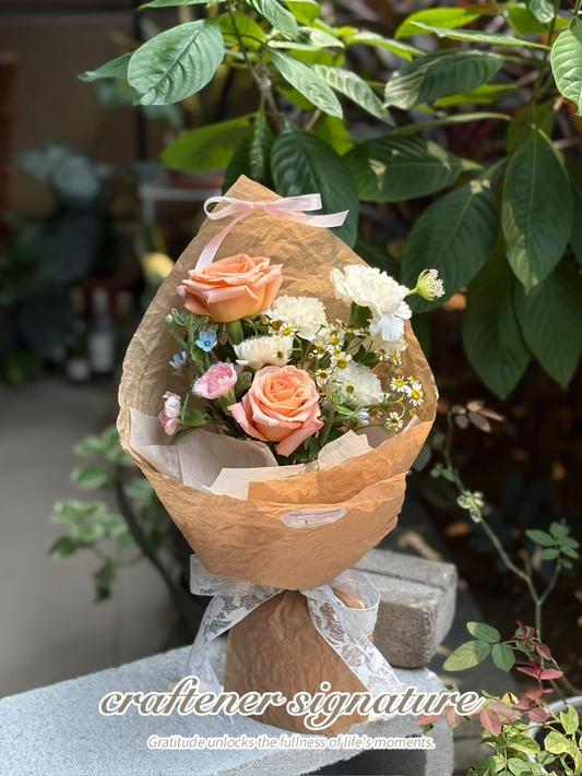Peach Blossom Elegance Bouquet