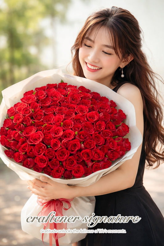 Signature Red Rose Grand Bouquet