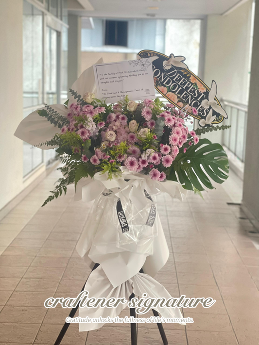 Serene Blossom Condolence Stand #26