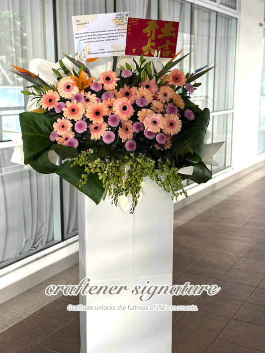 Pink Gerbera Flower Stand #47