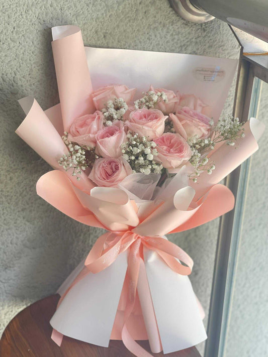 Elegant Soft Pink Rose（10） Bouquet